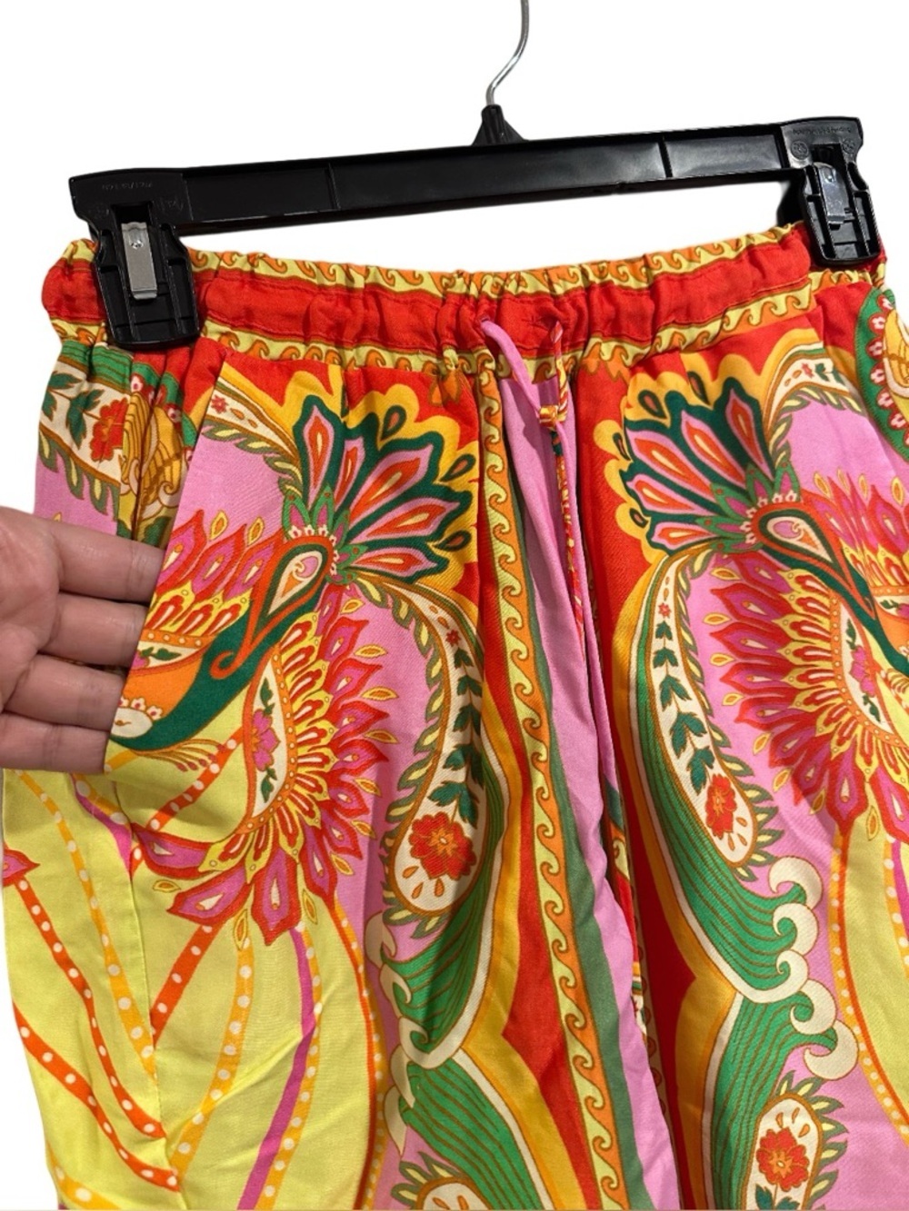 Farm Rio Beach Toucans Scarf Lenzing Ecovero Viscose Pants in multicolor NWT XS - Picture 7 of 16